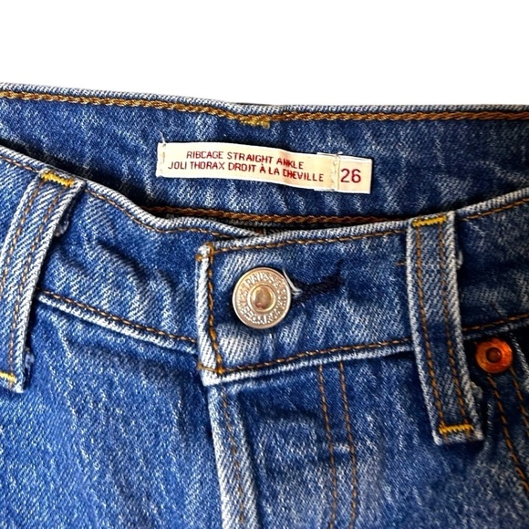 Levi's Women's Ribcage Straight Ankle Jeans- Size 26 - Picture 9 of 14